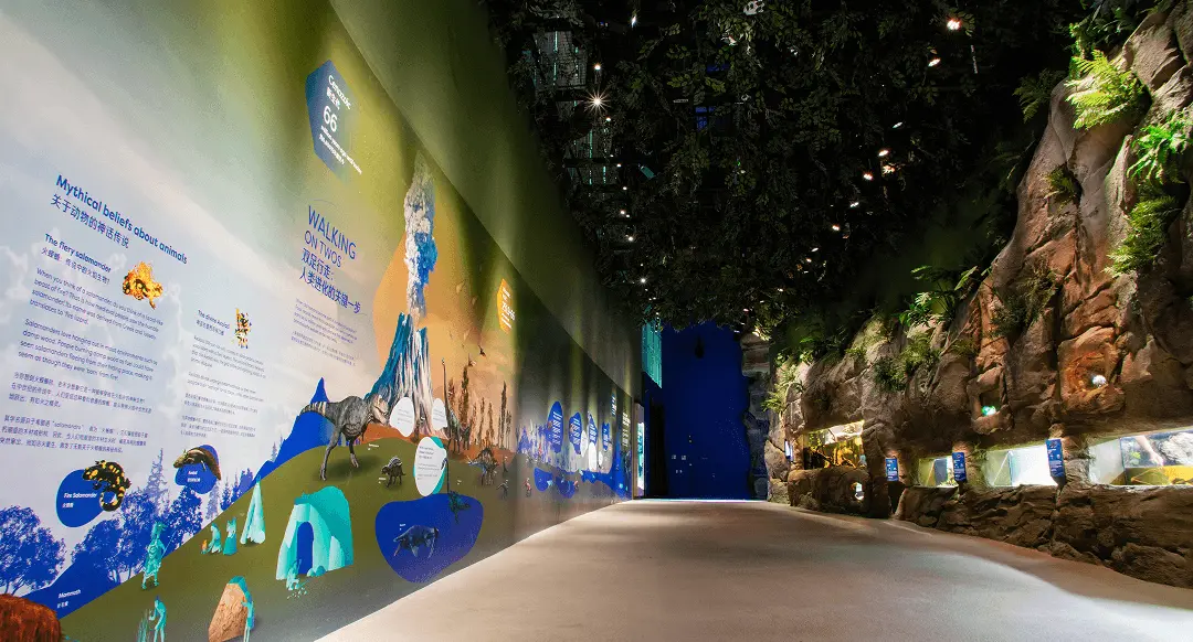 A thematic zone at the Singapore Oceanarium