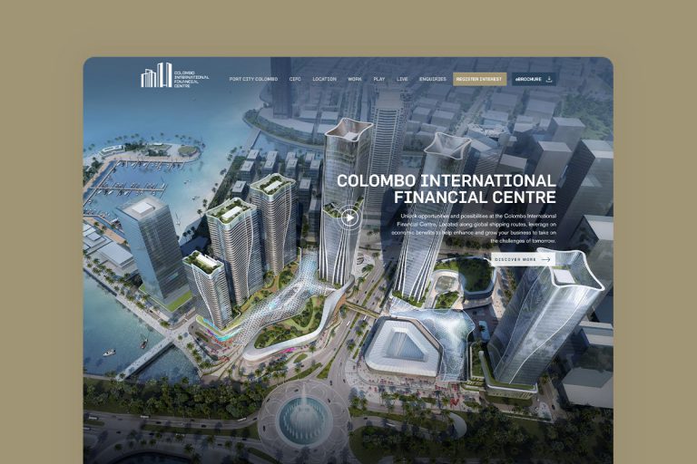 Colombo International Financial City Web design